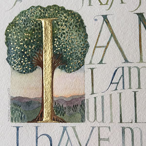 I Have Called You: Christiian Religious calligraphy by Tess Cooling